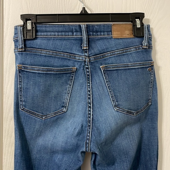 Madewell High Rise 10 Inch Skinny Medium Wash Denim Jeans Size 26 - Picture 8 of 11
